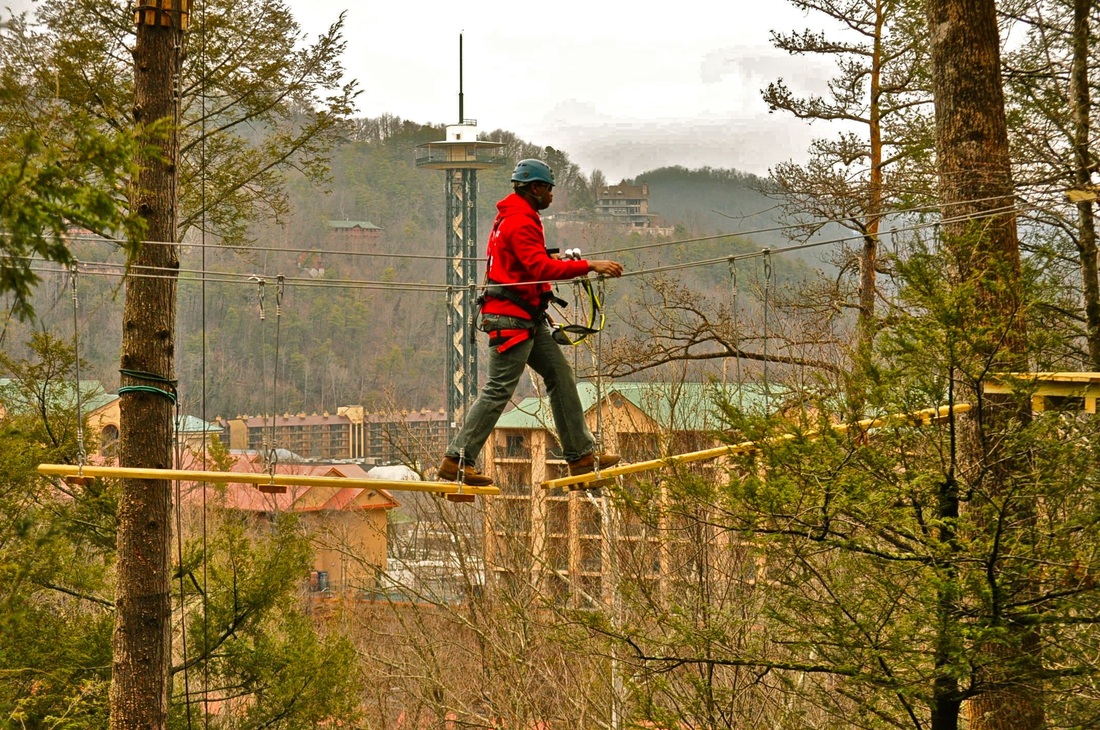 Gatlinburg Ziplines & Ropes Course Places to See in Tennessee